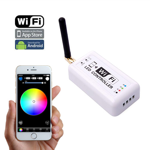 MINI 2.4GHz WIFI RF Wireless Slave Controller Control Via IOS or Android Smart Phone Tablet PC Constant Current For SC,CCT,RGB LED Strips